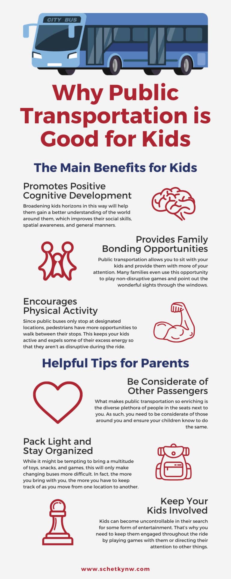Why Public Transportation is Good for Kids infographic