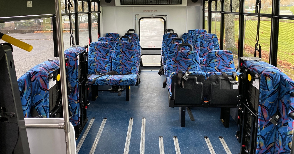 church bus service interior