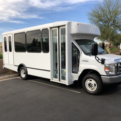 white light duty bus