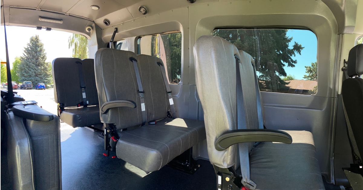 10 passenger van leather seats